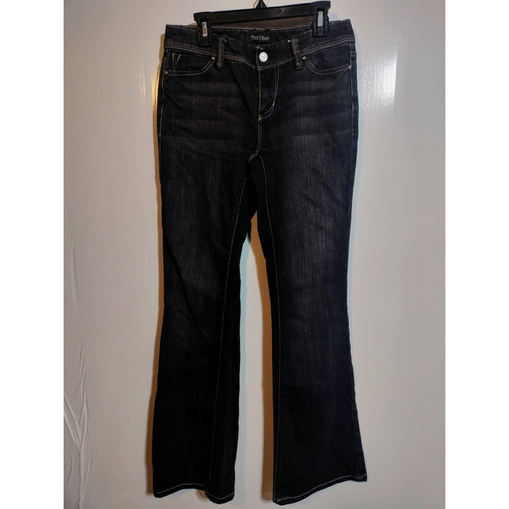 White House Black Market dark blue jeans boot cut woman size 00